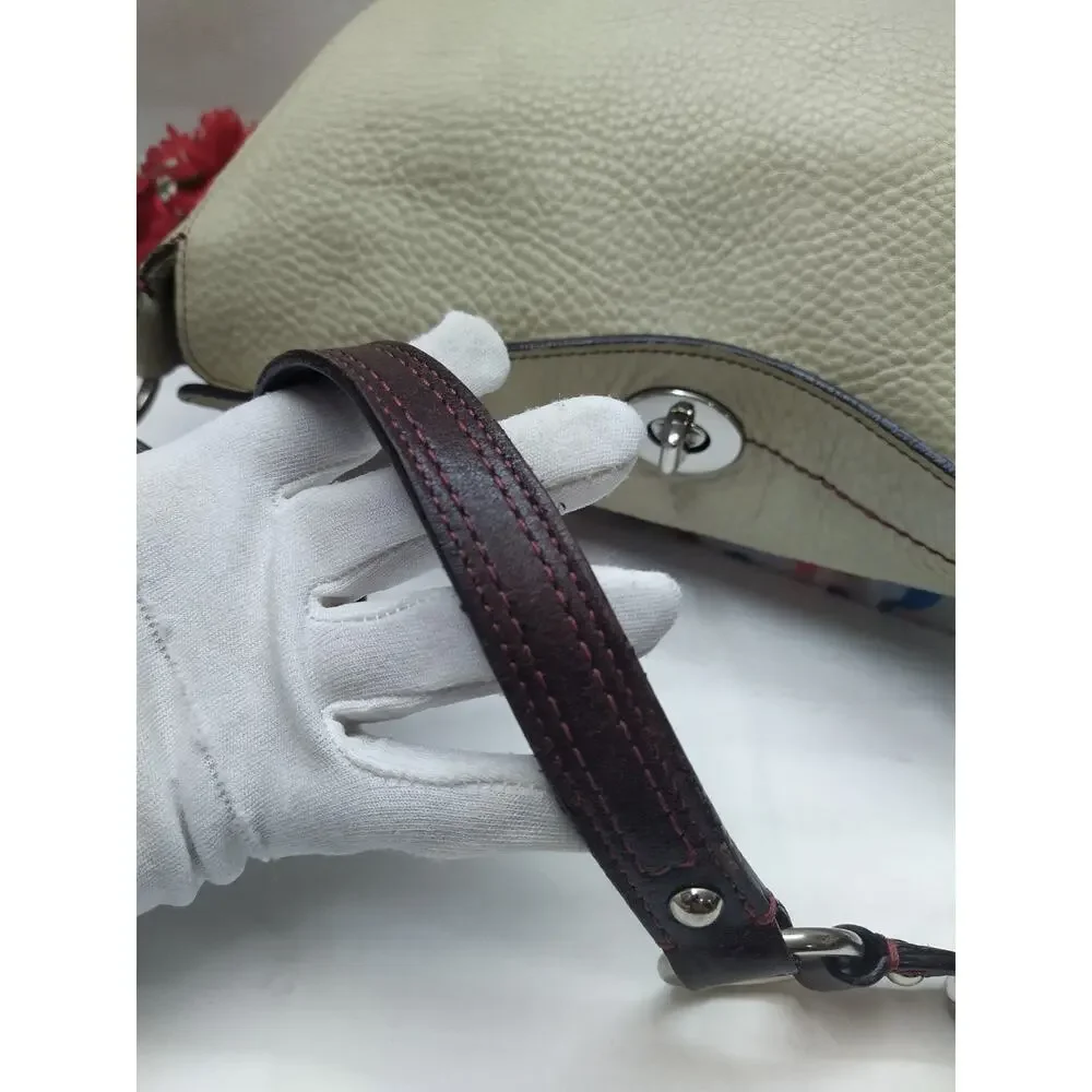 Coach Chelsea Ivory Pebbled Leather Turnlock Hobo Shoulder Bag